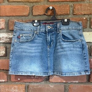 Just USA Denim Mini Skirt Y2K